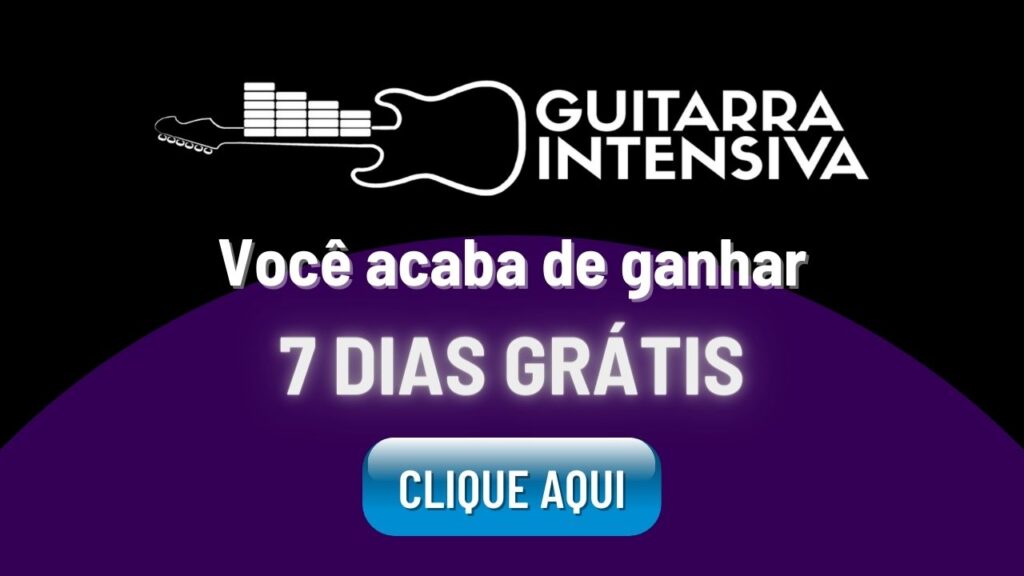 Curso de Guitarra Online Gratuito - Conheça Aqui - Guitarra Intensiva Banner