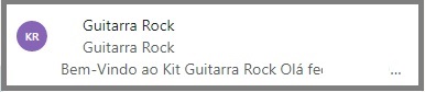guitarra rock exemplo de e-mail